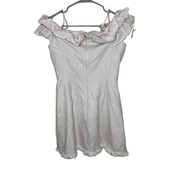 Rebecca Taylor Slub Suit Dress Orchid Size 6 - Picture 4 of 6